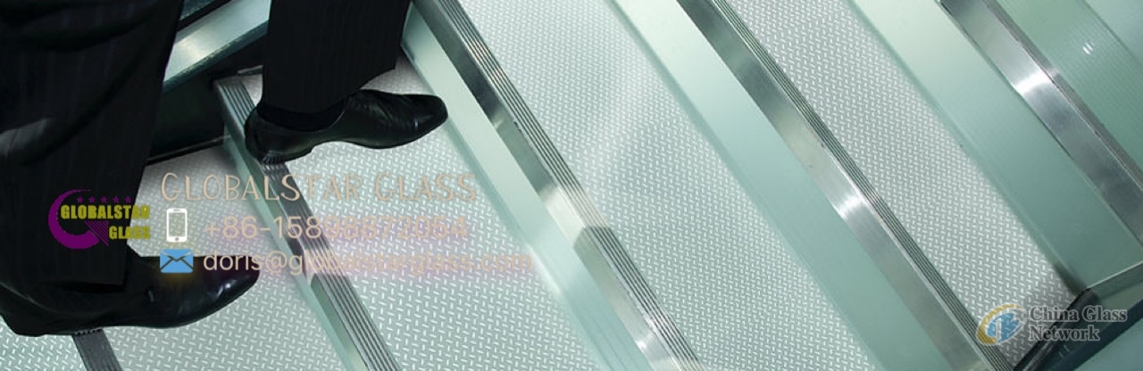 10+10+10mm non Slip Tempered Floor Glass