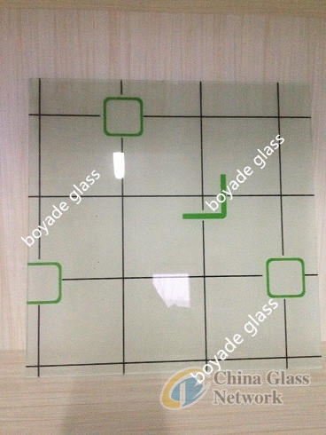 decorative art glass silk screen print glass