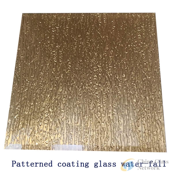 patterned coating glass water-fall