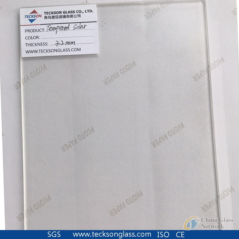 3.2/4mm Tempered Solar Glass With Anti-Reflection