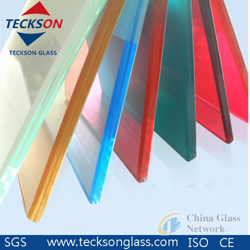 12.38mm Bronze /Grey / Blue PVB  Laminated Laminated Glass