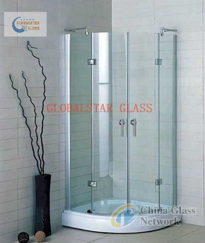 Tempered glass shower room