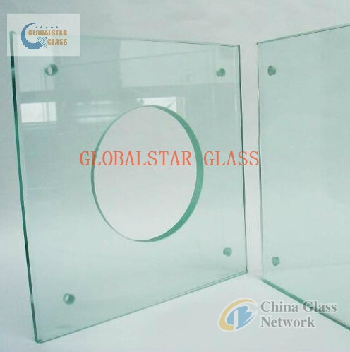 10mm Tempered glass with big hole