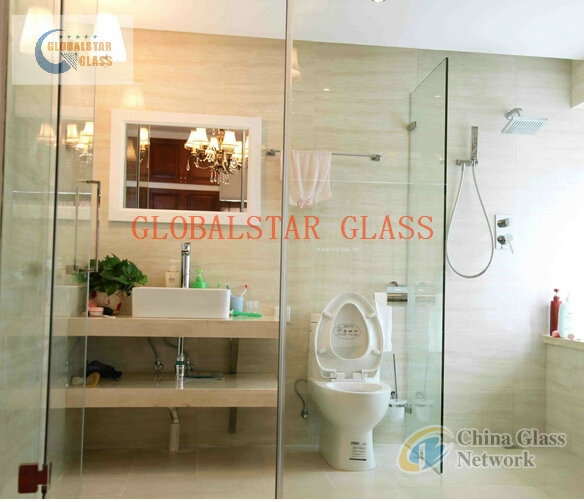 Tempered glass wall