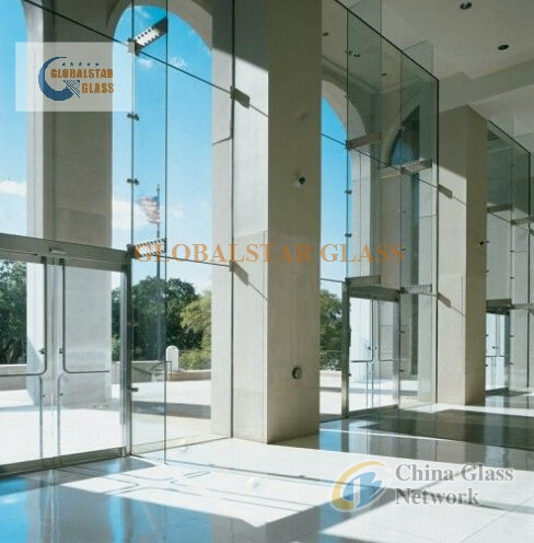 Tempered glass wall