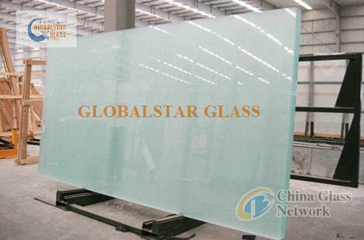 Milk white Laminated glass