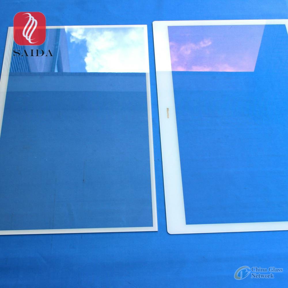 AR coated color glass cover lens for Capacitive Touch Screen , Industrial touch Panel Display