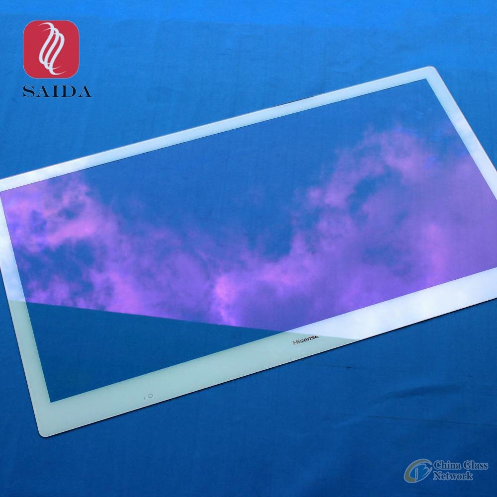 AR coated color glass cover lens for Capacitive Touch Screen , Industrial touch Panel Display