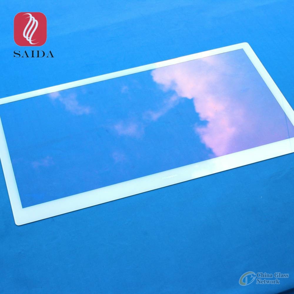 AR coated color glass cover lens for Capacitive Touch Screen , Industrial touch Panel Display