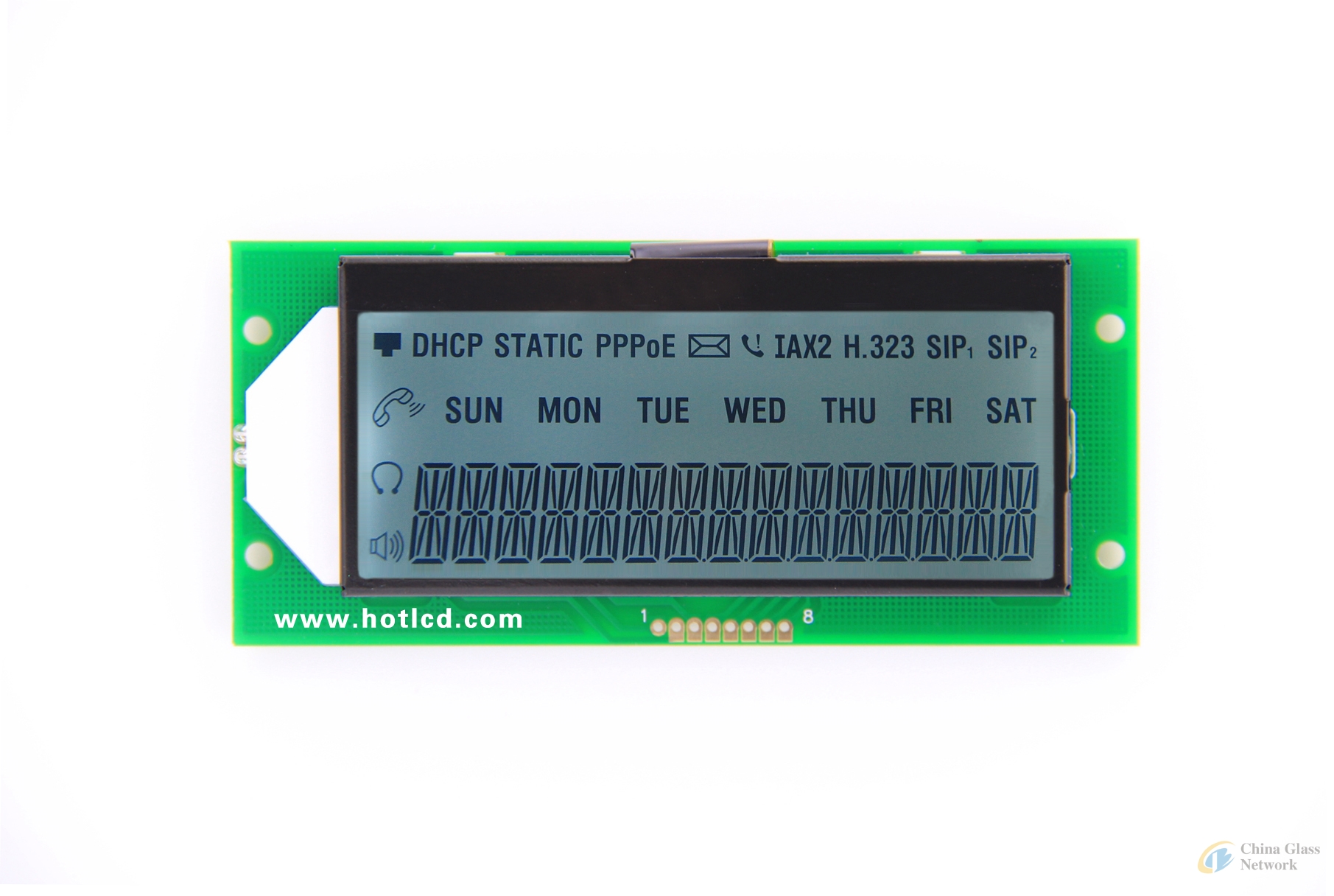 COG12848A +PCB   STN-YG, positive, and transflective HTM12848A