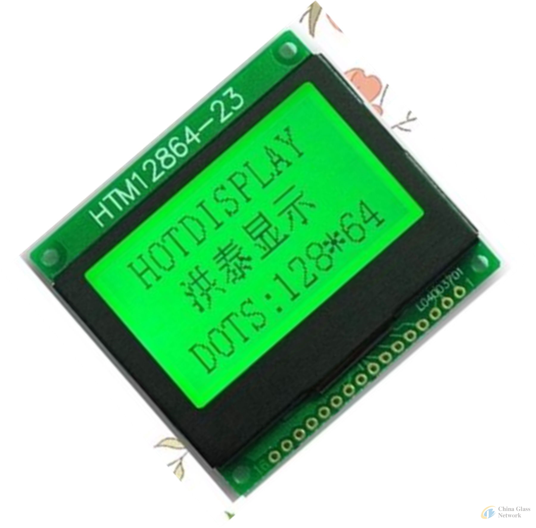 LCD display   mode:COG13264  with PCB , FSTN,   positive and transflective