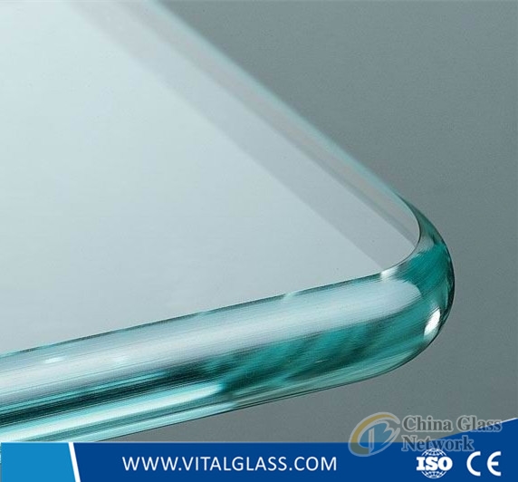 Bevelled/Polished Clear Tempered/Toughened Glass