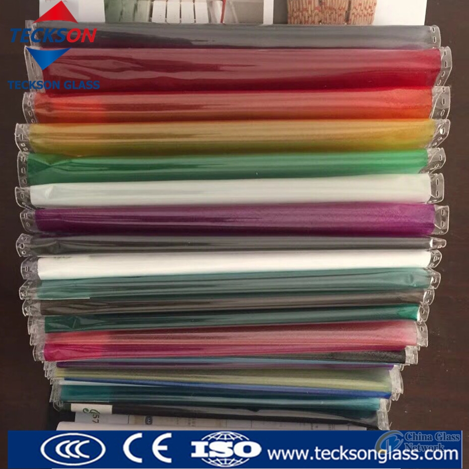 5.38mm -42.3mm clear and colored safety laminated glass