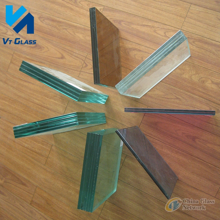 Competitive Price Clear Tinted Laminated Glass Sheets With Float Glass And PVB Film