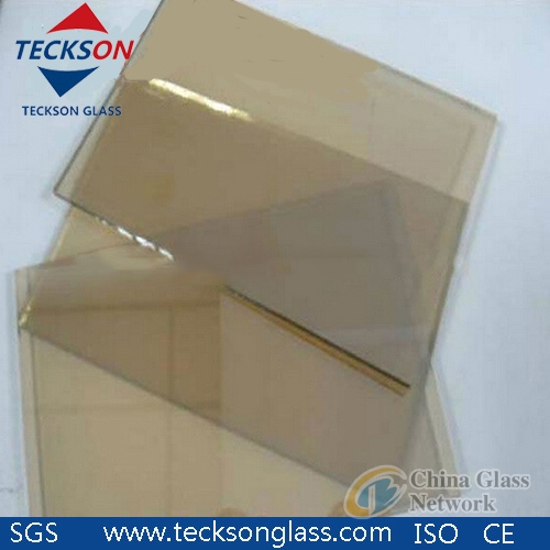 4-6mm Clear /Golden Reflective Glass for Decorative Glass