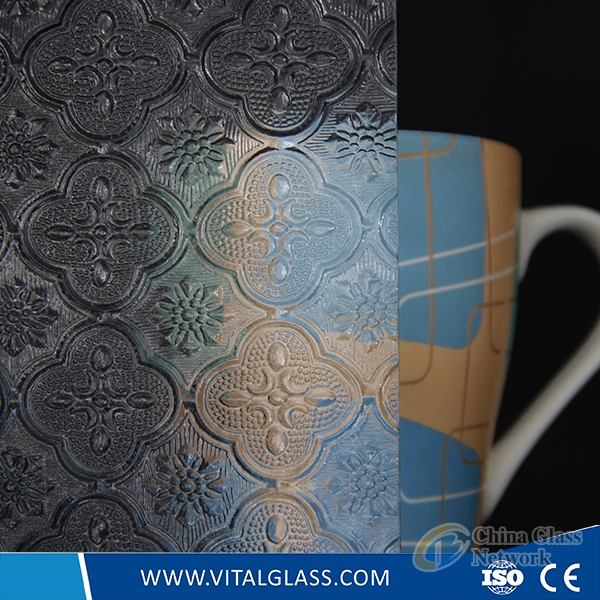 Decorative Nashiji Patterned Figured Glass for Window