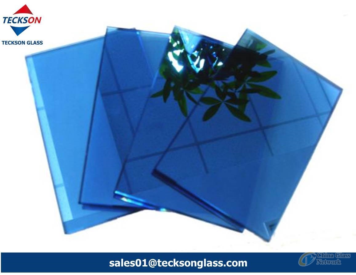 4-6mm Dark Blue Reflective Glass for Building