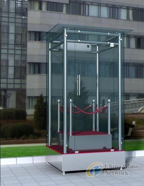 safety laminated glass for glass booth