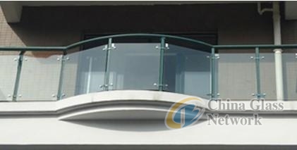 10.38 clear laminated glass for handrail , balustrade