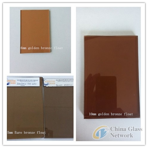 4mm,5mm,6mm golden bronze float glass, brown float glass, euro bronze float glass