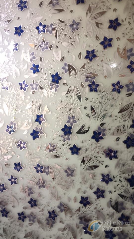 ice acid decorative glass