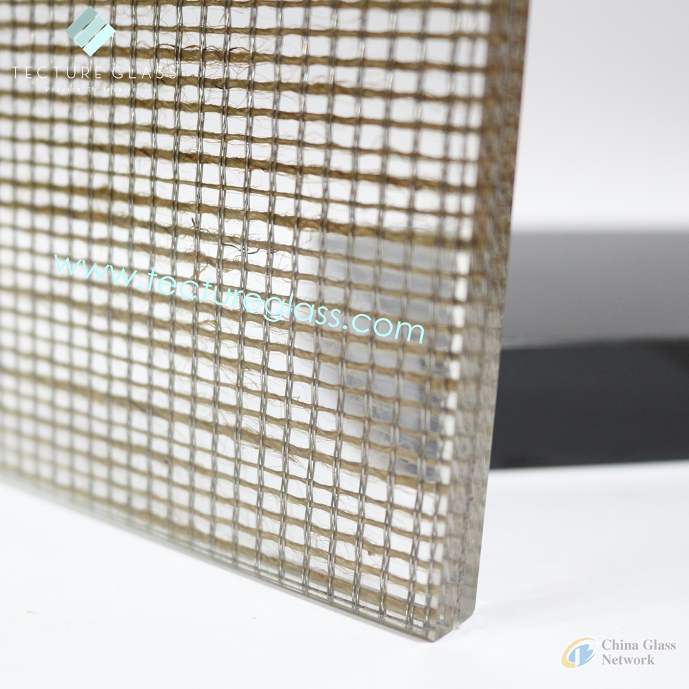 Tecture customized metal mesh laminated glass