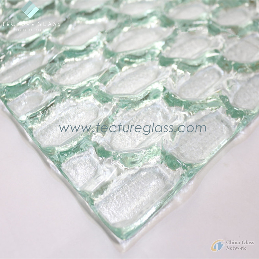 Tecture artistic cast glass fused glass kiln glass for hotels decorations