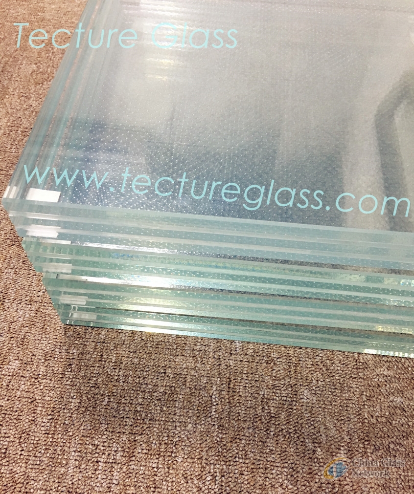 Tecture anti slip tempered glass/acid etched glass