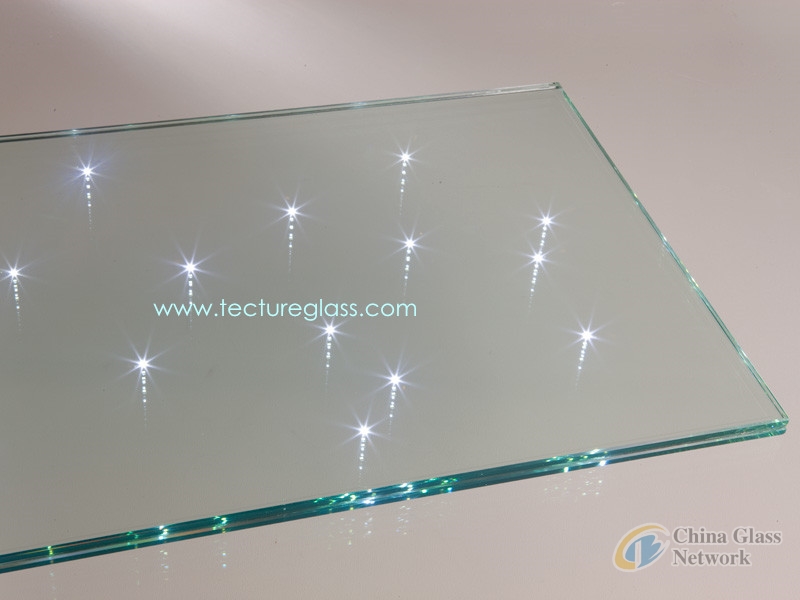 Tecture tinted led laminated glass