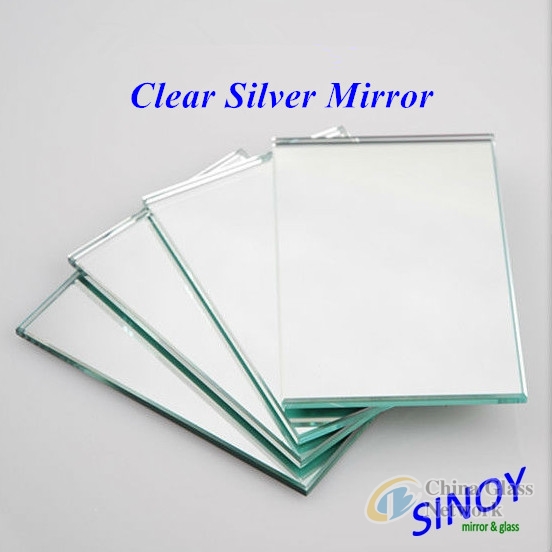 4mm thick double coated clear silver mirror glass with FENZI paints for bathroom and furniture applications