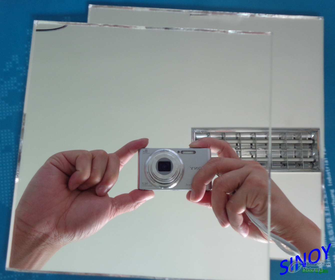 China 5mm thick double coated clear silver mirror glass with FENZI paints for bathroom and furniture applications