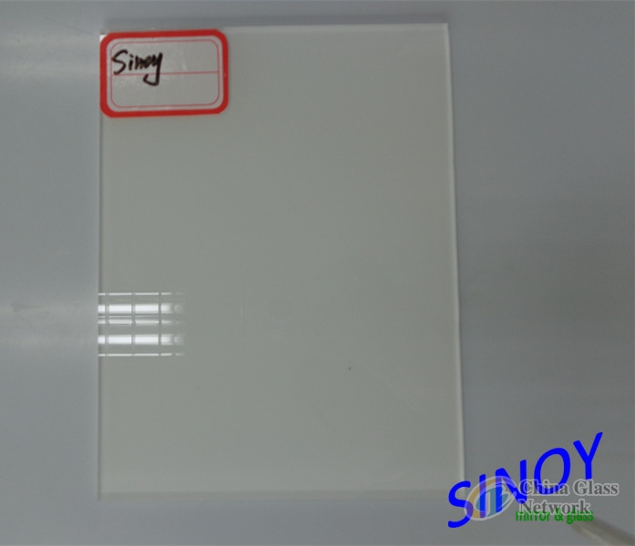 China Qingdao 4mm RAL 9003 Pure White Back Painted Glass, Lacquered Glass