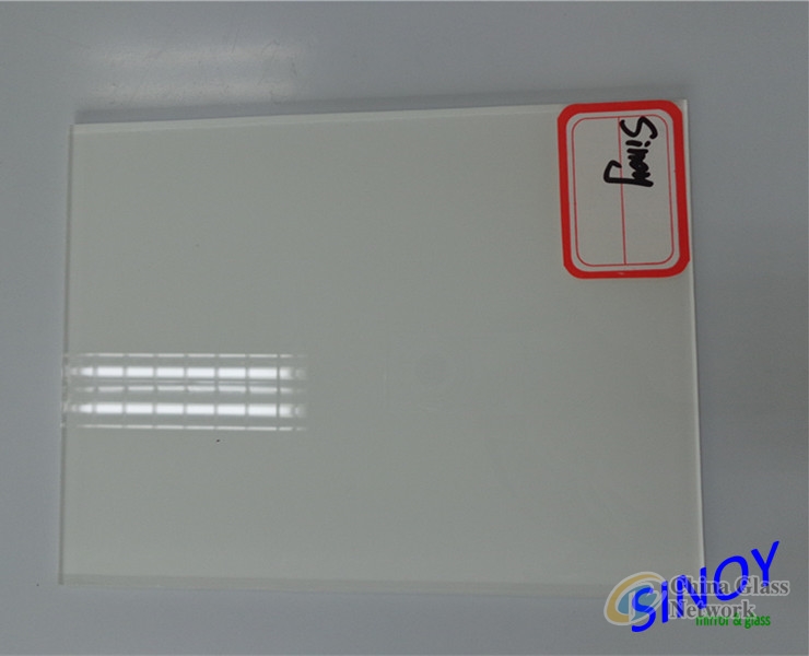 China Qingdao 4mm RAL 9003 Pure White Back Painted Glass, Lacquered Glass