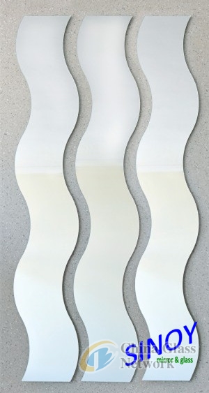 SINOY decorative wave shaped mirror (s-shaped mirror) for interior applications