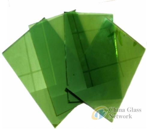 3-8mm Dark green reflective glass for door and window