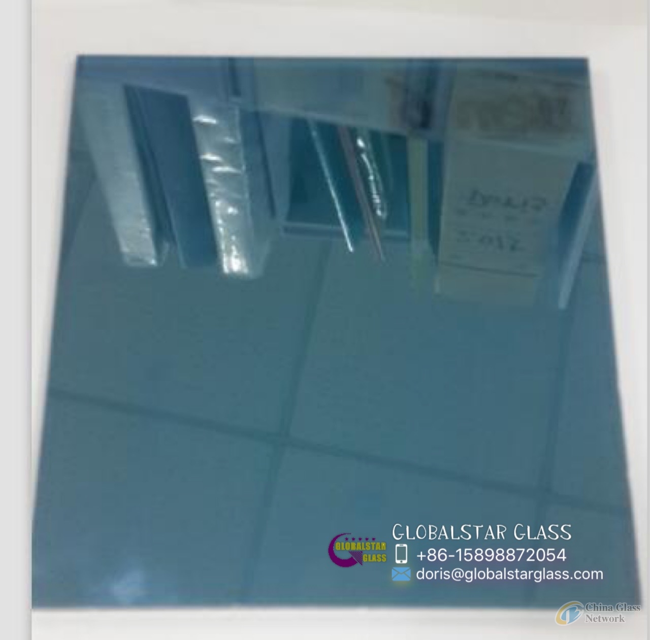 3-8mm Ford Blue reflective glass for door and window