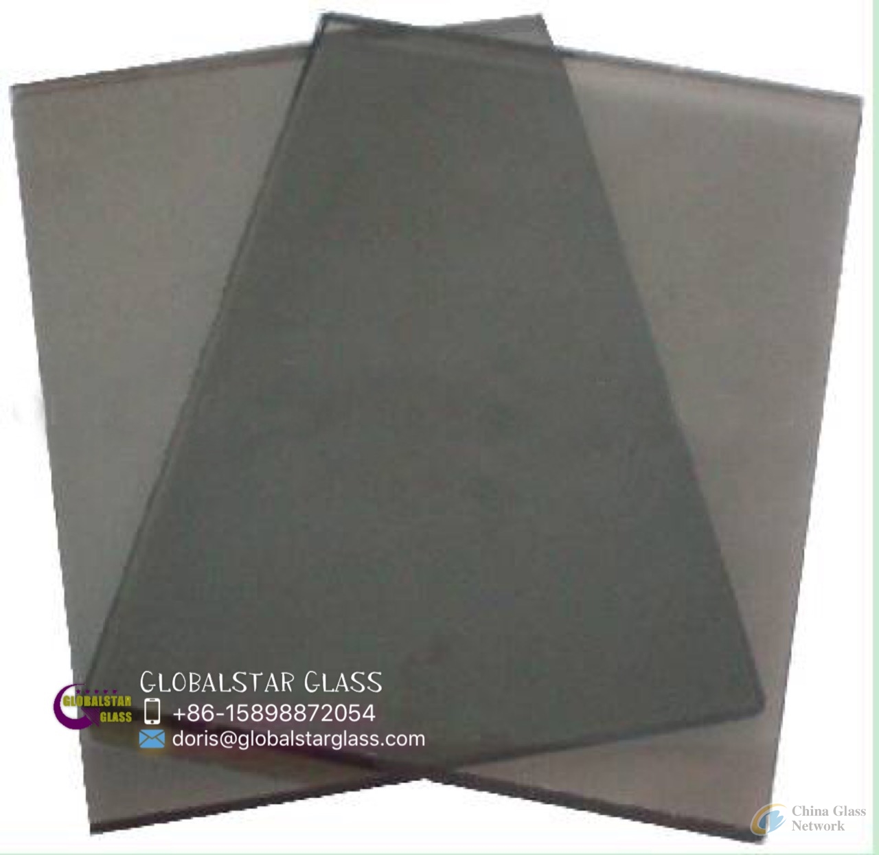 3-8mm Euro Grey/Light Grey reflective glass for door and window