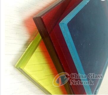 Factory sale flat curved 6+6mm 664 13.52mm color safety tempered laminated glass