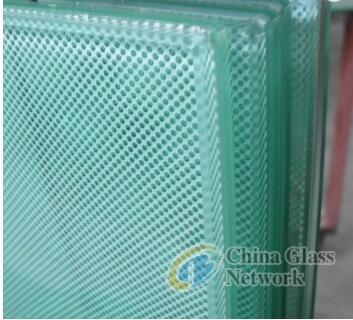 China factory customized decorative silkscreen printed laminated safety glass