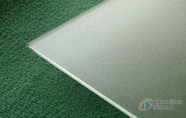 China factory price acid etched frosted toughened safety glass 12mm