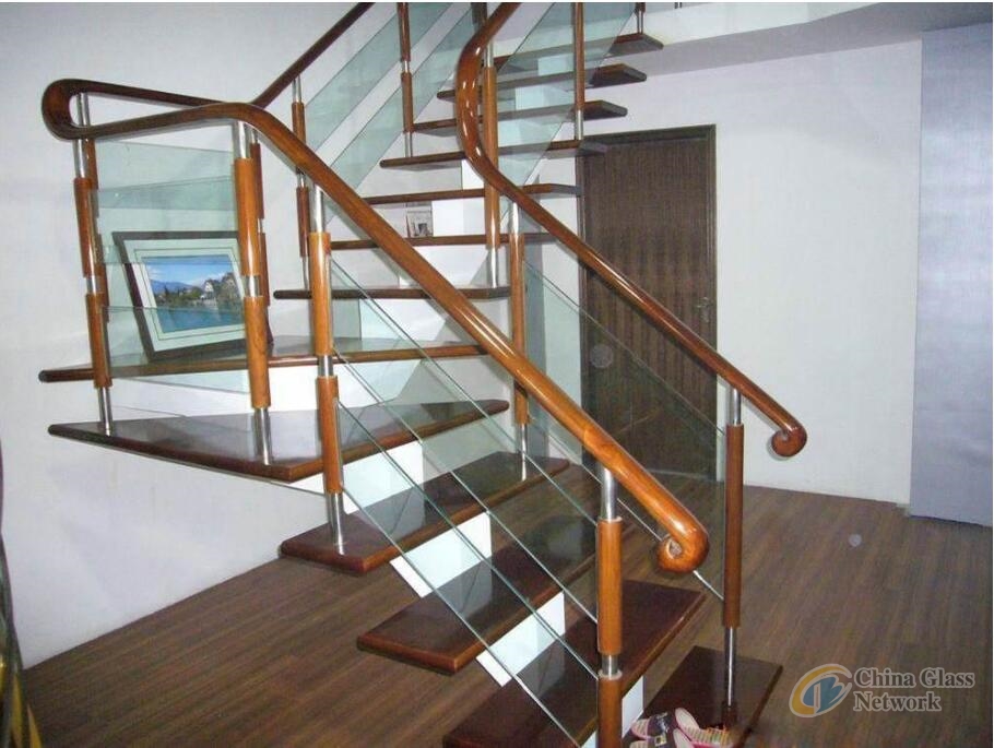 Top quality safety tempered laminated glass staircase cost