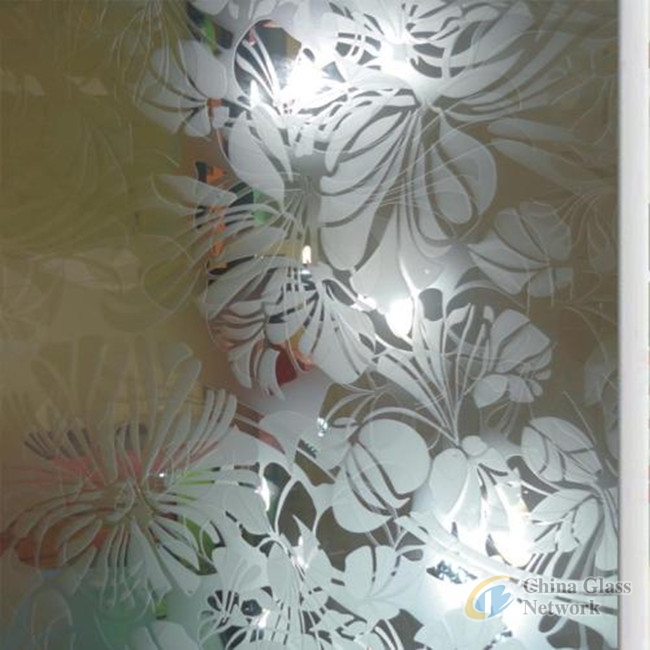 High quality Acid Etched Frosted Glass thickness from 3mm to 12mm