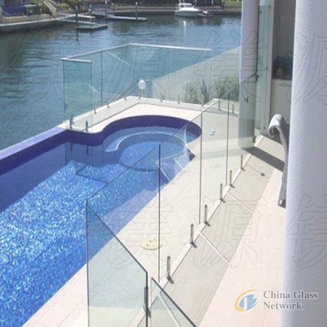 SYS Glass balcony/swimming pool fence/balustrade/fencing/frameless glass railing systems 2-19MM