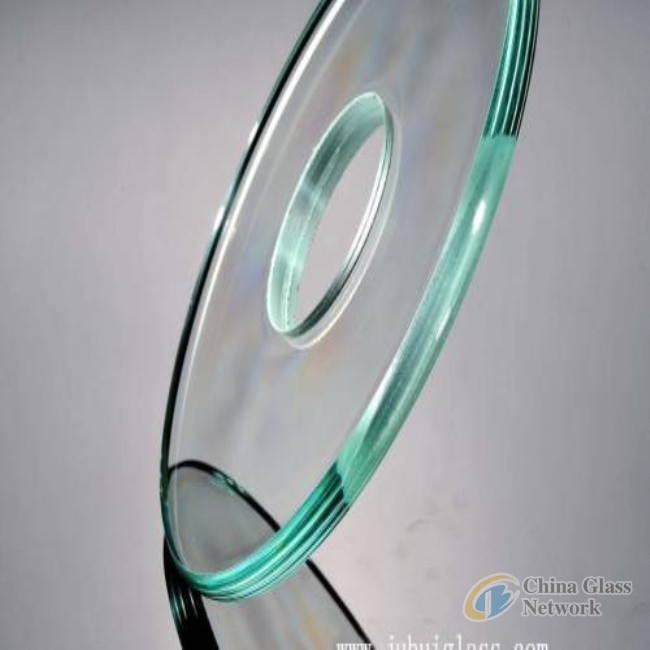 Water jet cutted glass produccts