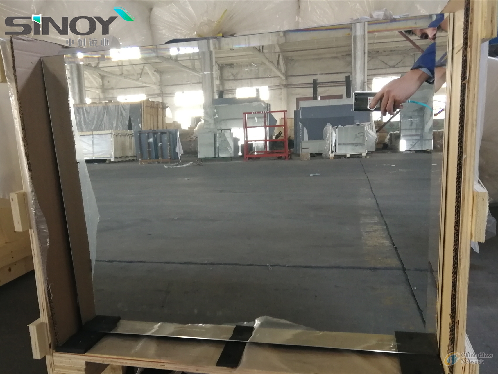 SINOY MIRROR INC 2mm -6mm thick float glass double coated aluminium mirror glass