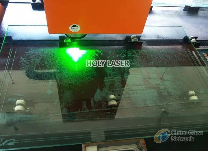 3D laser crystal glass inside engraving machine
