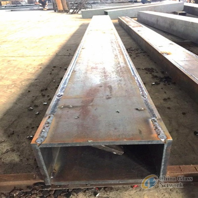 Steel columns for steel structural building construction