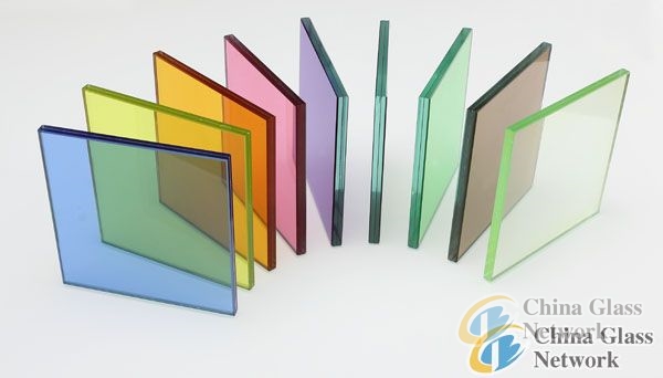 colorful 3mm+pvb+3mm laminated glass for decorate or building with ISO/3C certificate