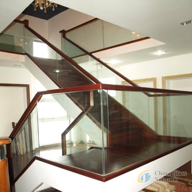 laminated glass for stair railings