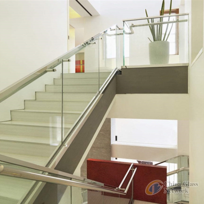 laminated glass for stair railings